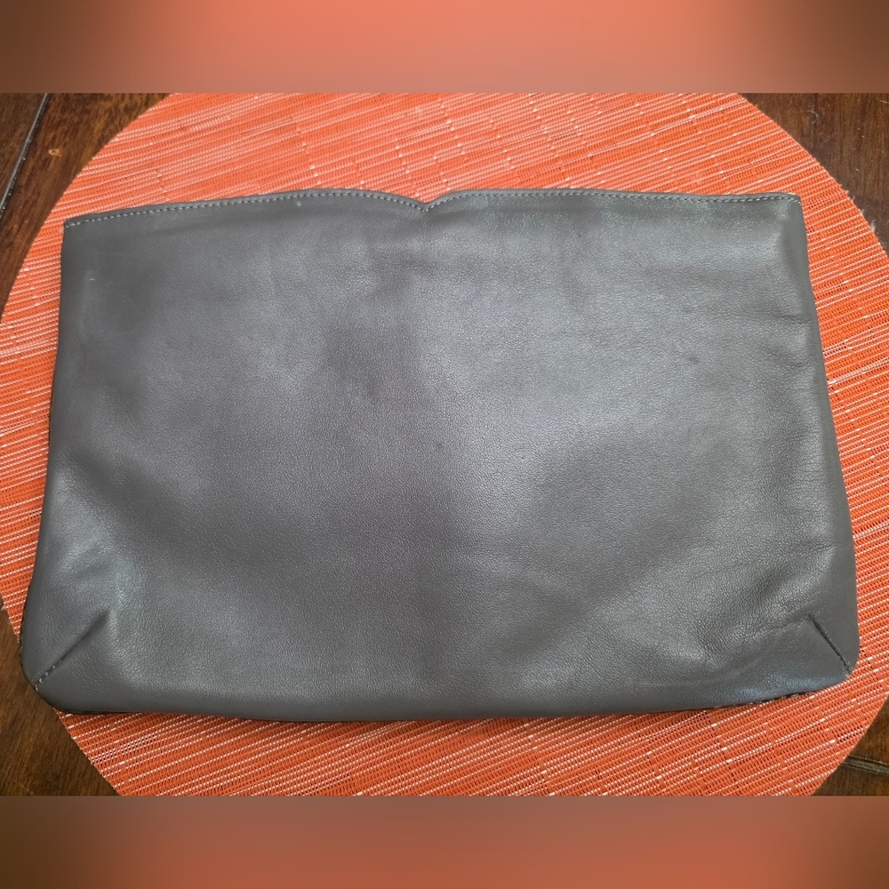 Vintage Etienne Aigner  Grey Snake Leather Bag Clutch - Picture 11 of 11